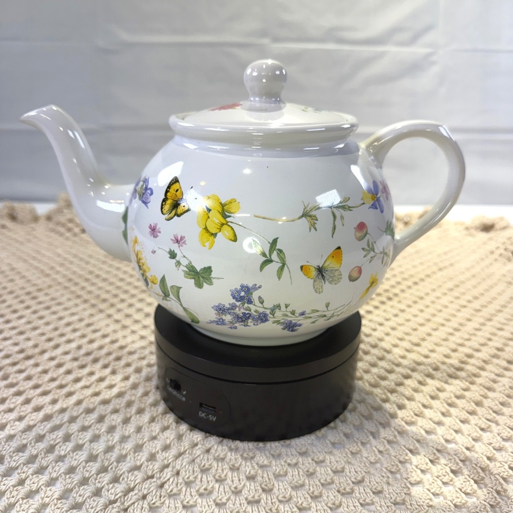 Vintage Marjolein Bastin Butterfly Teapot by Hallmark 1247B9